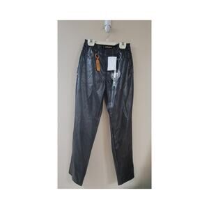 Dollhouse Juniors' Faux-Leather High-Rise Wide-Leg Jeans 1/2-3071